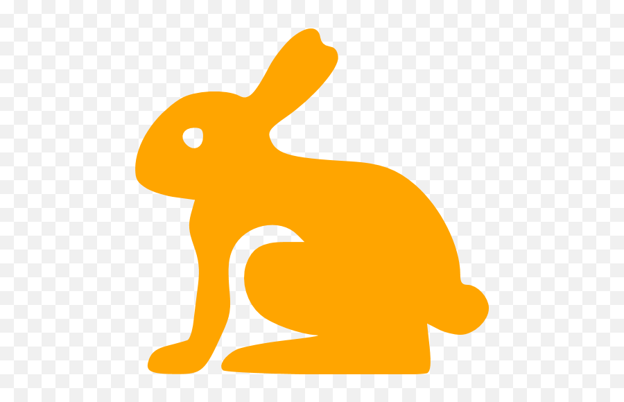 Orange Easter Rabbit Icon - Logo Orange Easter Rabbit Emoji,Rabb.it Emoticons List