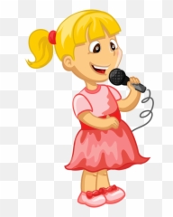 Girl Singing Clipart Png Download - Girl Singing Clipart Child Singing Clipart Png Emoji,Who Is The Girl Singing In The New Emojis