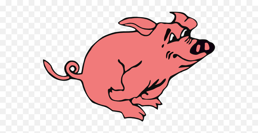 Cartoon Pig Pic - Clipartsco Pig Running Clip Art Emoji,Pwi Piggy Emoticons