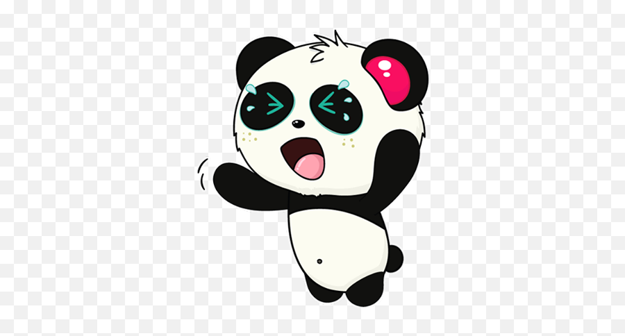 Facebook Messenger Pandi Sticker - Dizzy Panda Emoji,Face Book Emojis