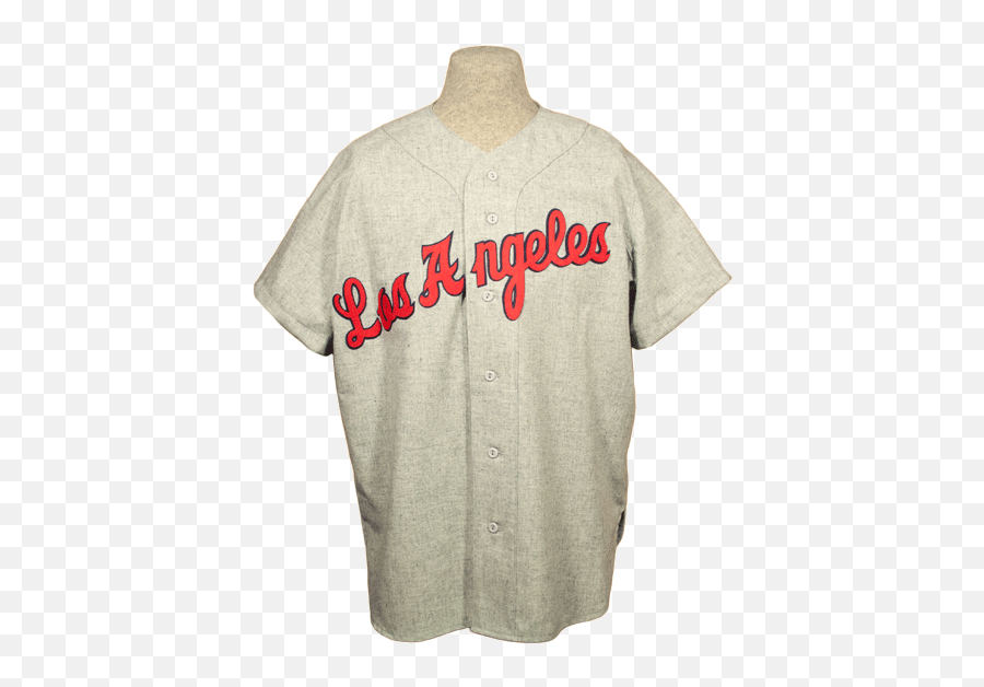 1957 Laa Pcl Road Uniform - Vintage Los Angeles Angels Gear Emoji,Ghost Bear Emoji Jersey