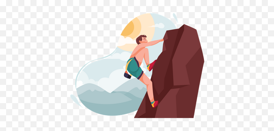 Climbing Illustrations Images U0026 Vectors - Royalty Free Emoji,Animated Mountain Climbing Emoticons