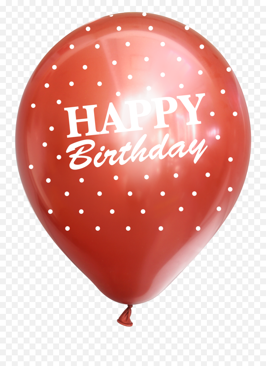 12 Mirror Happy Birthday All Around Red Latex Balloons 25 - Balloon Emoji,Peanuts Christmas Emojis