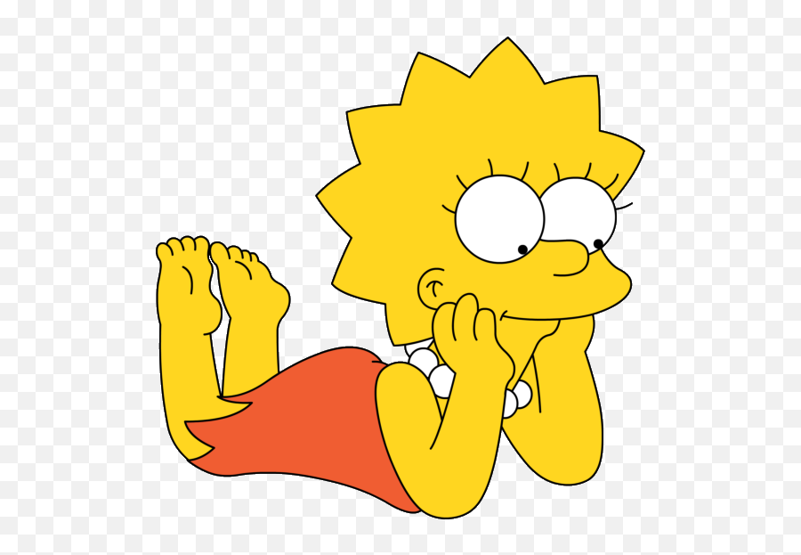 Lisa Simpson Laying Down - Lisa Jh622 Emoji,Laying Down Emoji