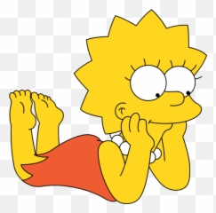 Lisa Simpson Laying Down - Lisa Jh622 Emoji,Laying Down Emoji