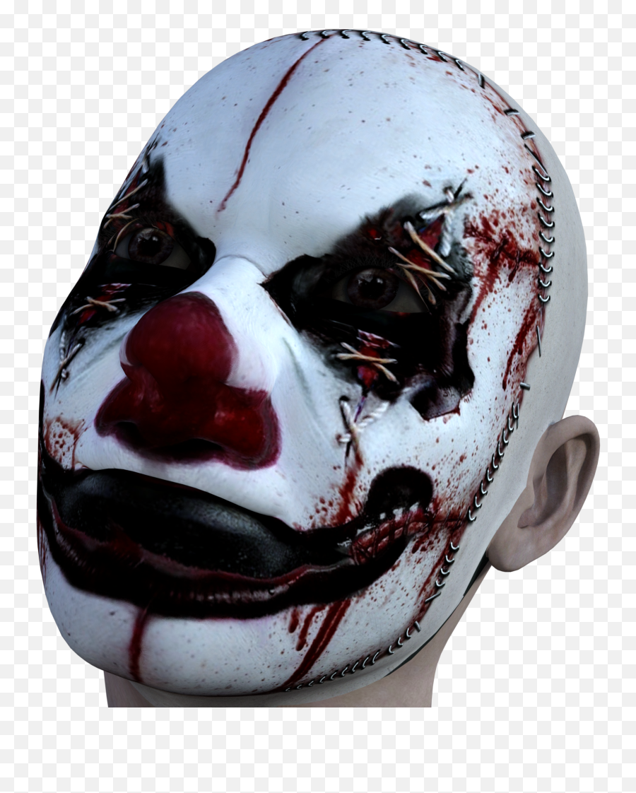 Spooky Clown Head Dummy At White Background Free Image Download Emoji,Colors Emotions Horror