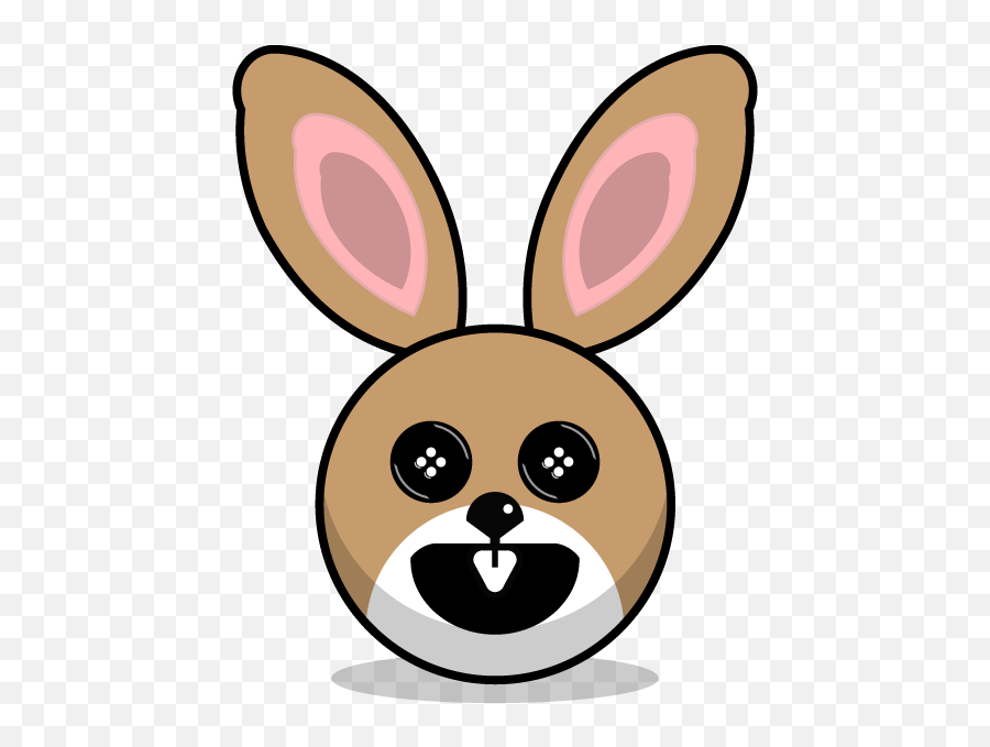 Hunny Bunnys Stickers - Kartun Kepala Kelinci Emoji,Bunny Emoji