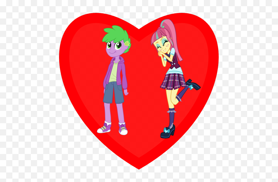 2247098 - Safe Sour Sweet Spike Equestria Girls Heart Emoji,Robot Human Emotions Comic