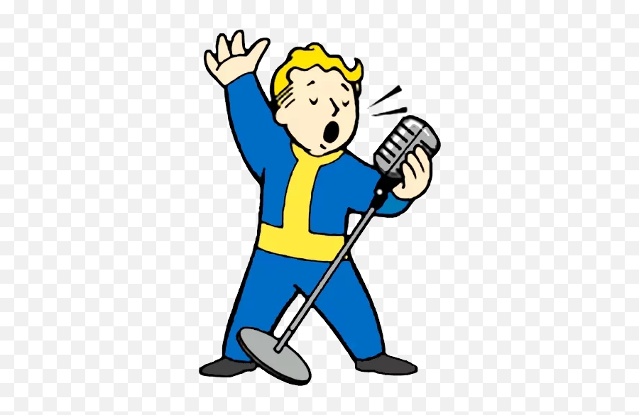 Telegram Sticker From Vault Boy Pack Emoji,Snow Shovel Emoji