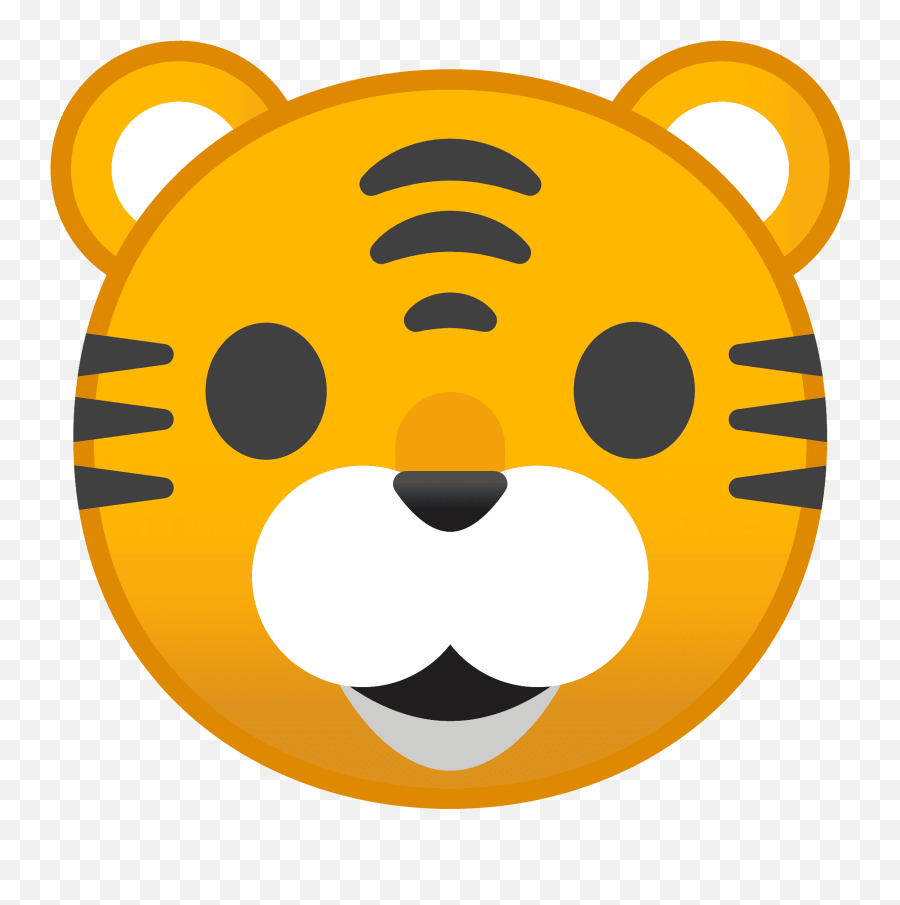 Tiger Face Emoji Meaning With - Tigre Emoji,Cute Face Emoji