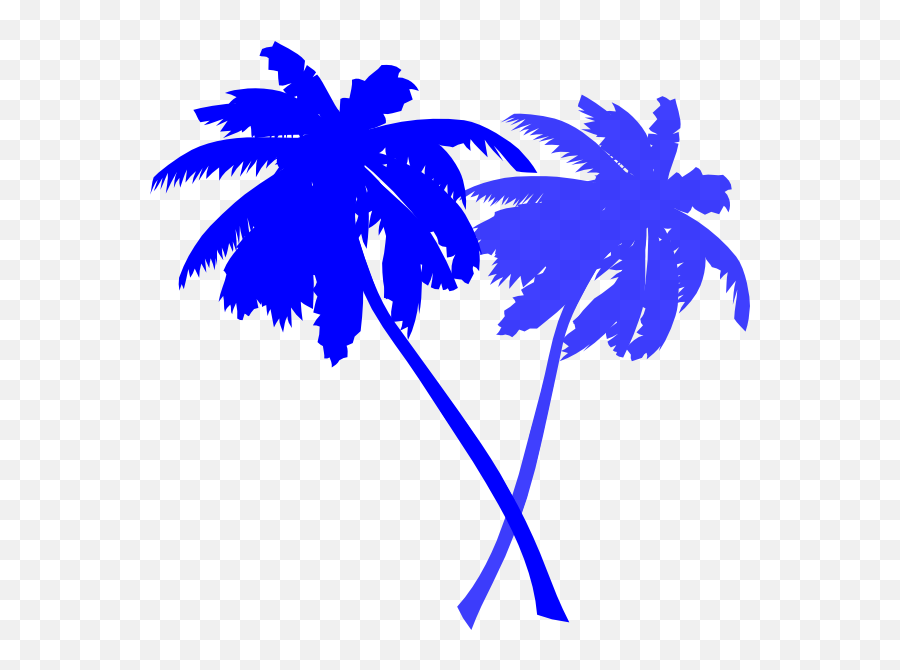 Blue Palm Tree Clipart - Clipart Suggest Emoji,Cannonball Emoji