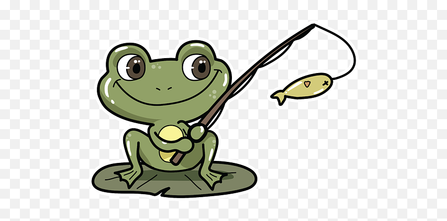 Frog At Fishing With Fishing Rod Puzzle Emoji,Where Fishing Pole Emoji Iphone
