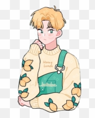 The Most Edited - Boy Blonde Cute Aesthetic Art Emoji,Blonde Boy Emoji