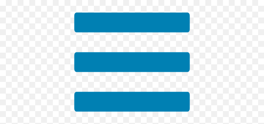 Blue Hamburger Menu Icon Transparent Png - Stickpng Horizontal Emoji,Hamburger Emojis