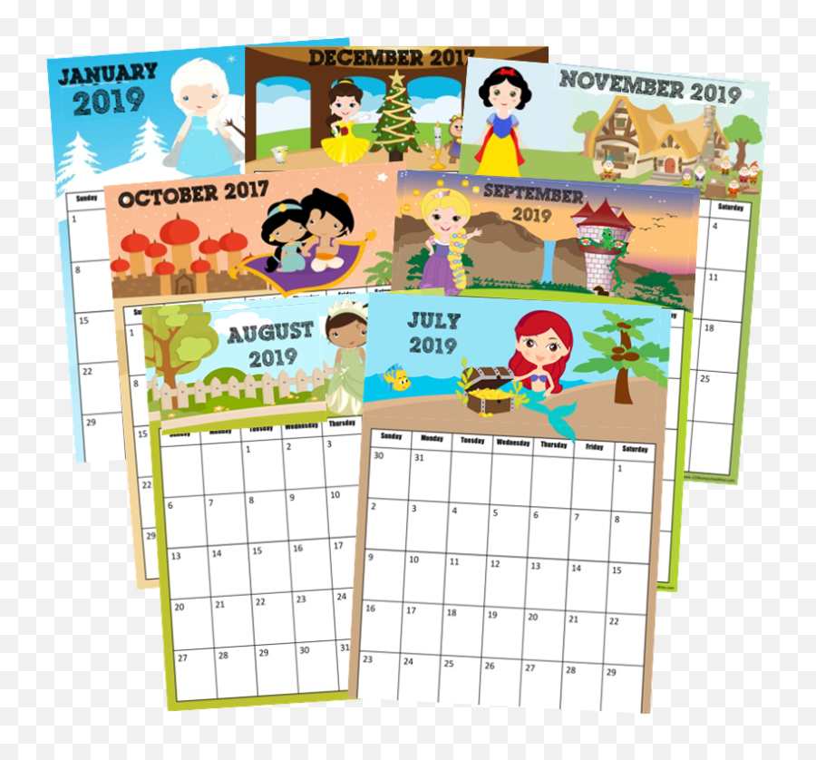 November 2018 Disney Calendar Png Download - Free 2019 Calendar Printables Disney Emoji,Disney Princess Emoji Quiz