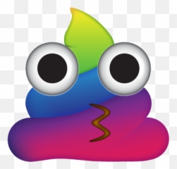 Dopey Emoji Poo - Rainbow Poop Emoji Clipart,Emoji Cupcake Rings