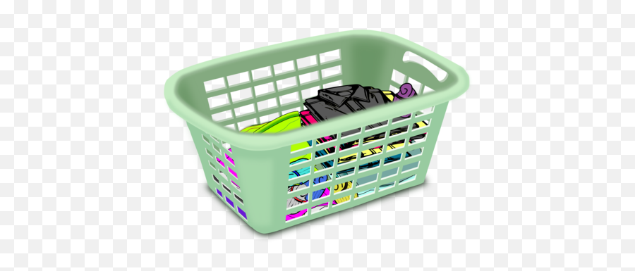 Emoticontextsmiley Png Clipart - Royalty Free Svg Png Cartoon Laundry Basket Folded Clothes Emoji,Laundry Emoticon