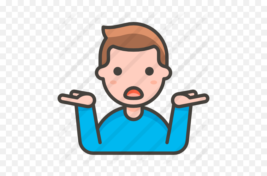 Dúvida - Shrugging Man Icon Png Emoji,Emoticons Duvida