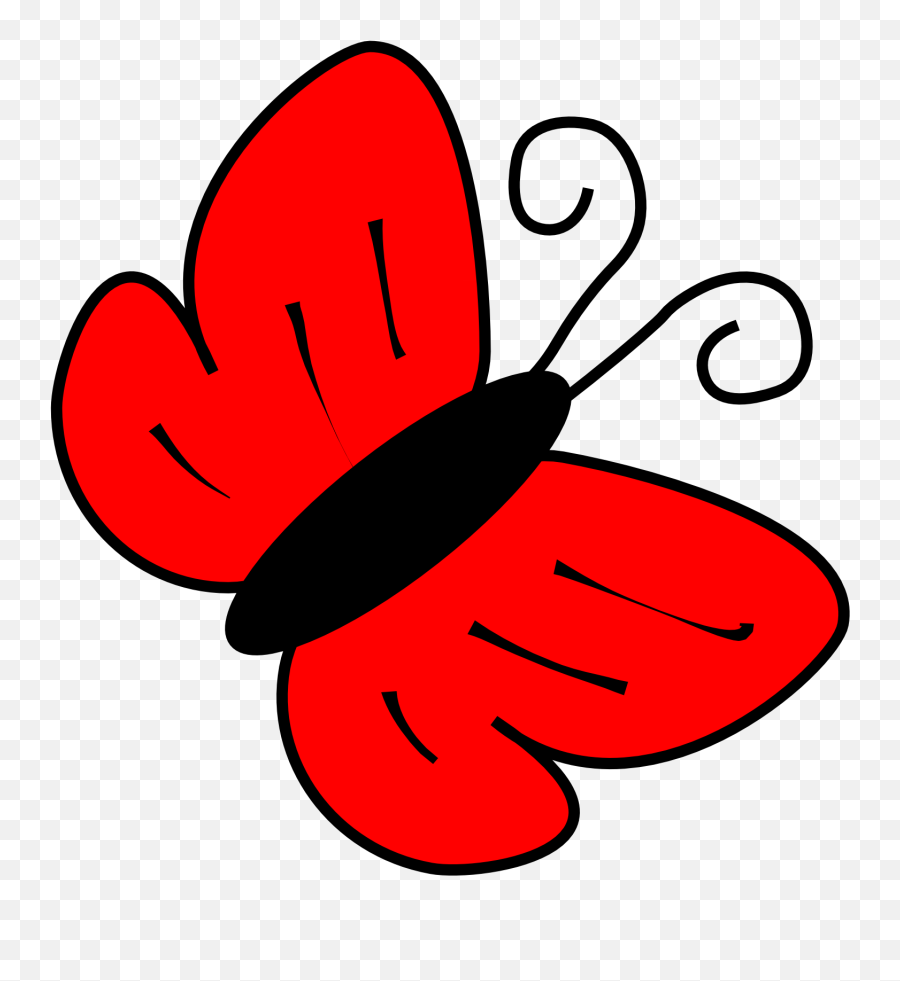 Free Butterfly Net Clipart Download Free Clip Art Free - Red Butterfly Clipart Emoji,Pink Butterfly Emoji