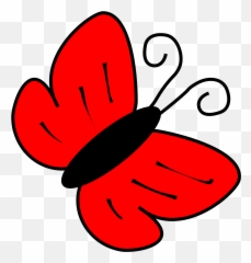 Free Butterfly Net Clipart Download Free Clip Art Free - Red Butterfly Clipart Emoji,Pink Butterfly Emoji