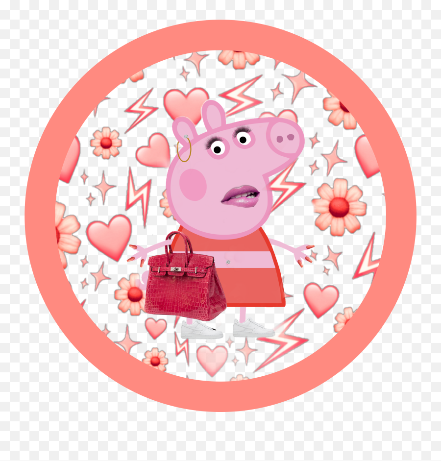 Peppapig Birkinbag Emojis Pfp Sticker - Girly,London Emojis