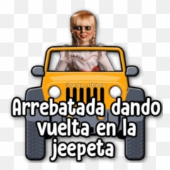 Annabelle Me Escapé - Stickers De La Jeepeta Emoji,Jeep Emojis