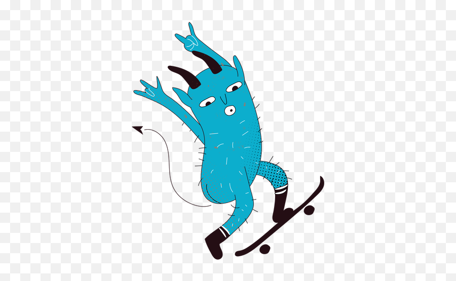 Devil Skater Creeature Character - Transparent Png U0026 Svg Sporty Emoji,Inverted Pentagram Emoji