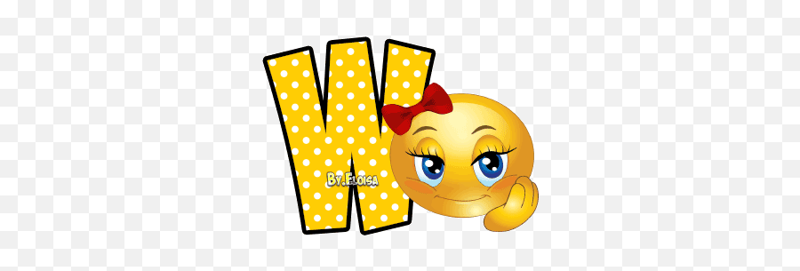 W - Letter D Gif Transparent Emoji,W Emoticon