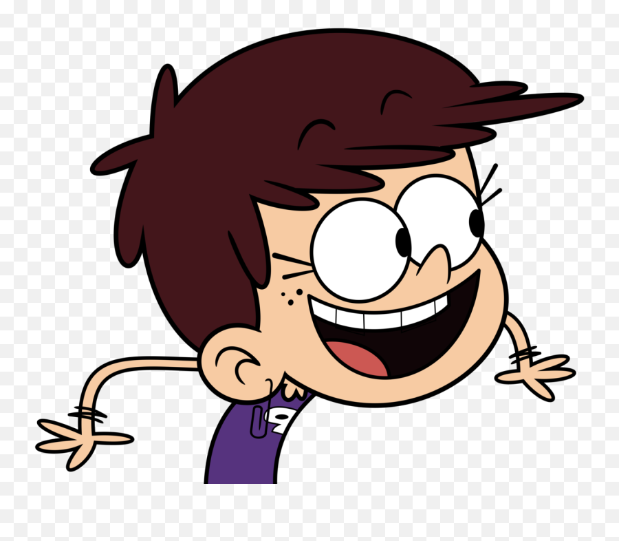 Clip Free Library Laughing Man Clipart - Loud House No Loud House Luna Vectors Emoji,Emoji Pizza Man House