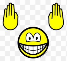 Handsup Smile Smilies Emofacescom - Smiley Clarinet Emoji,Why Hands Emoticon