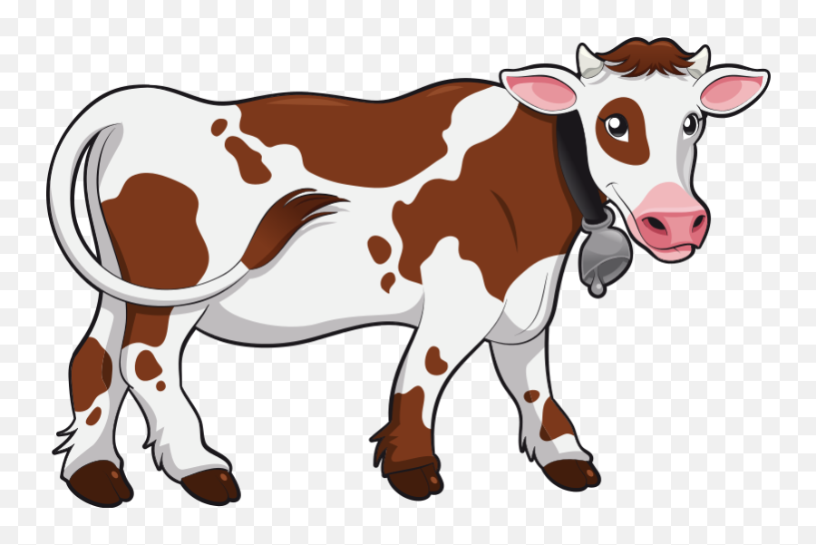 Cattle Clipart Livestock Cattle - Transparent Clipart Cow Png Emoji,Emoji Cow Bell