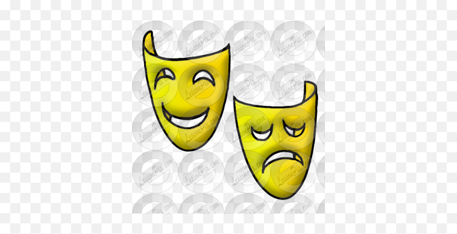Masks Picture For Classroom Therapy Use - Great Masks Clipart Wide Grin Emoji,Emoticon Masks