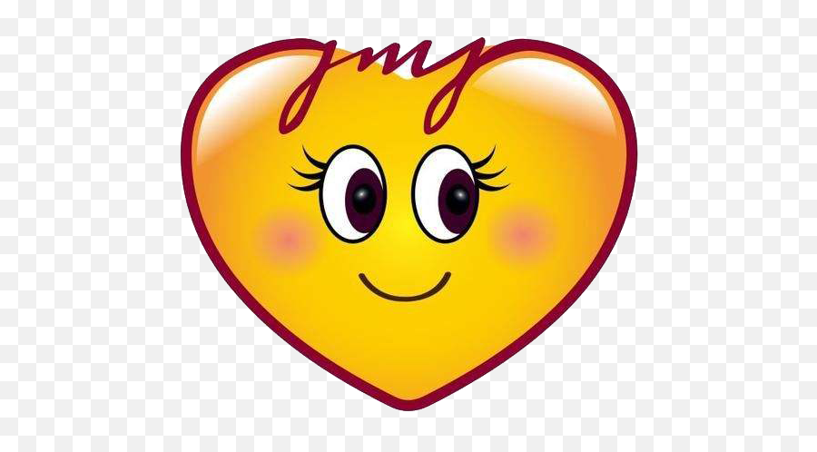 Emoji Heart Smiley Sticker - Emoji,What Are Emoji Loves On Musically