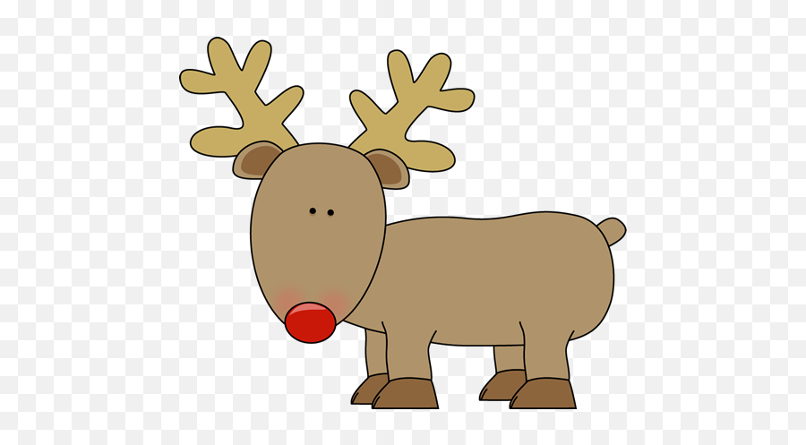 Cute Christmas Reindeer Drawing - Clip Art Library Reindeer Clip Art Emoji,Rudolph Reindeer Emoticon For Twitter