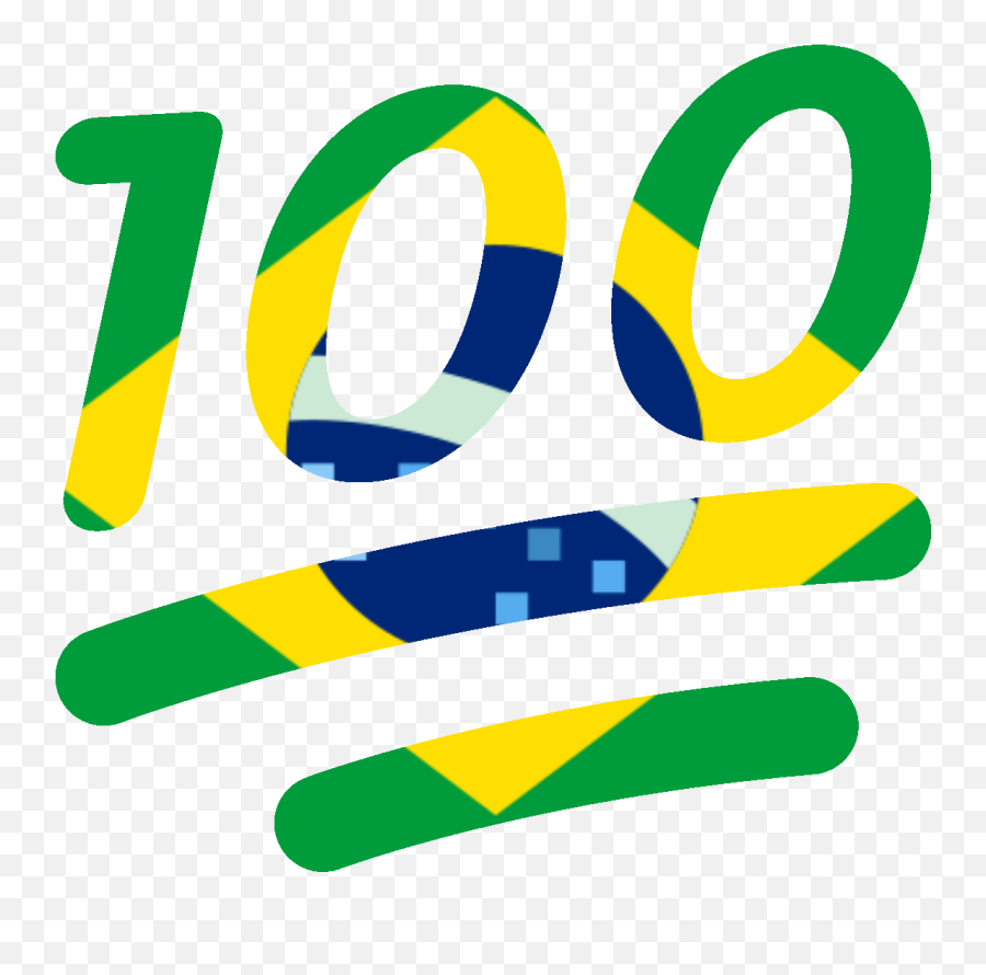 Brazil100 - Dot Emoji,Brazil Emojis