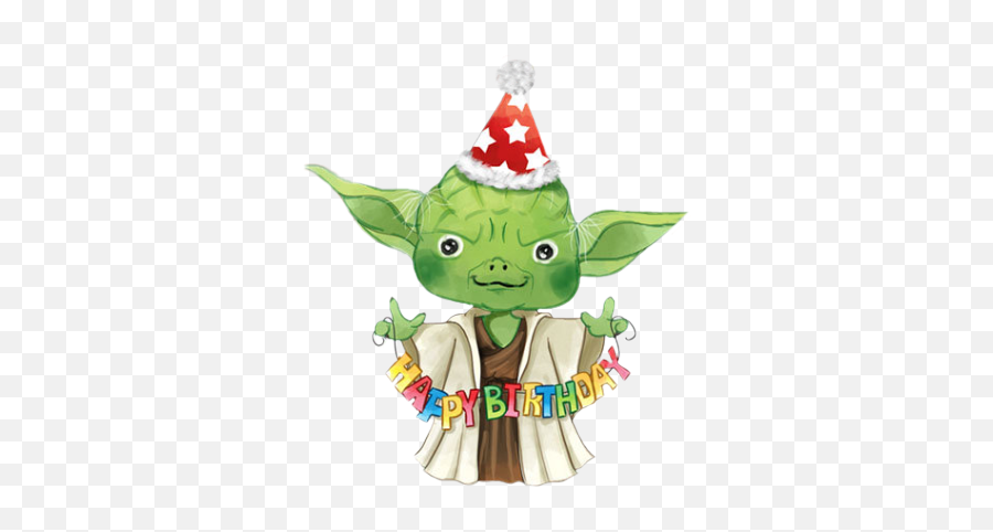 Yoda Starwars Happybirthday Sticker - Yoda Emoji,Star Wars Happy Birthday Emojis On Fb