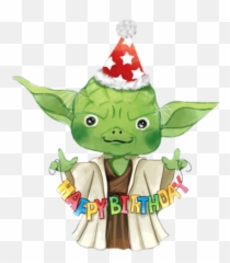 Yoda Starwars Happybirthday Sticker - Yoda Emoji,Star Wars Happy Birthday Emojis On Fb