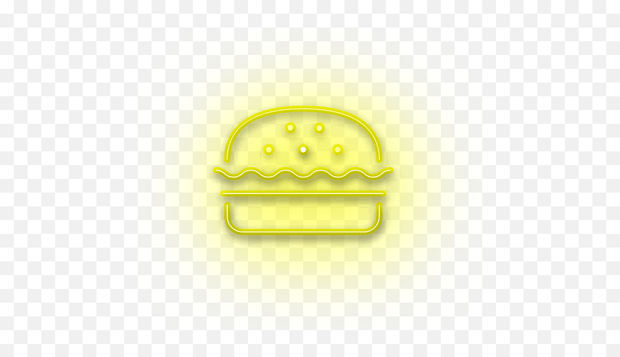 Neon Yellow Burger Icon - Transparent Png U0026 Svg Vector File Neon Icons Yellow Emoji,Sub Sandwich Emoticon For Facebook