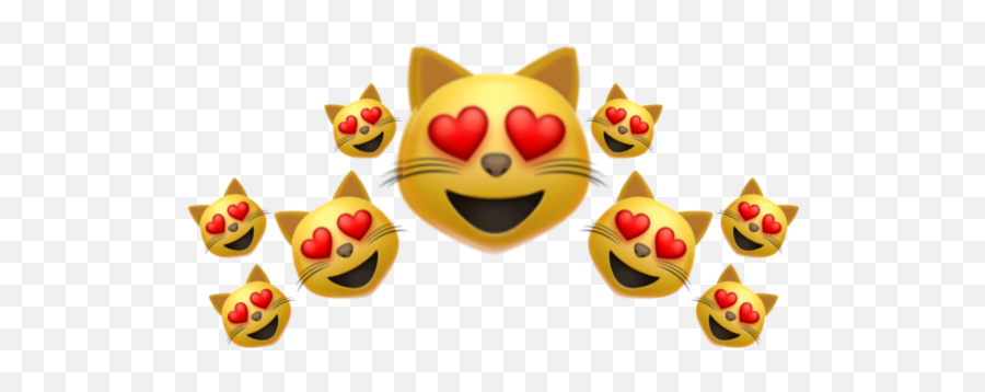 Emojicrown Emoji Crown Corona Sticker - Cat Emoji Crown Transparent,Cat Love Emoji