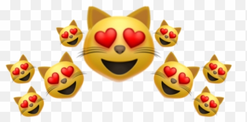 Emojicrown Emoji Crown Corona Sticker - Cat Emoji Crown Transparent,Cat Love Emoji