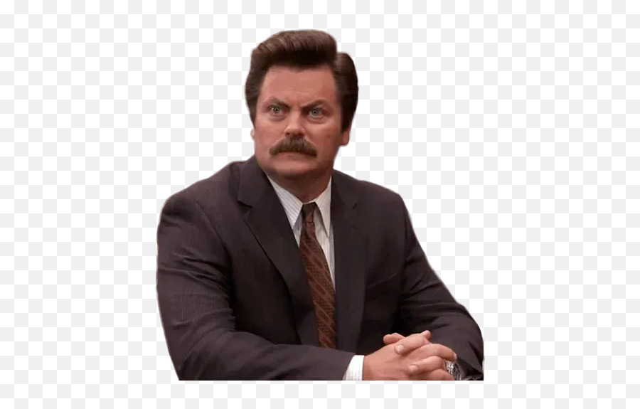 Ron Swanson Whatsapp Stickers - Ron Swanson Sticker Whatsapp Emoji,Rob Swanson Emojis