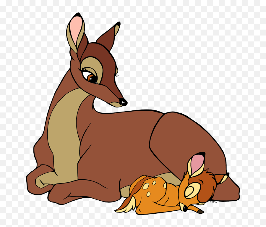 Bambi And His Mother Clip Art - Bambi And Mom Clipart Png Emoji,Bambi Mother Birds Emotion