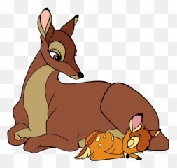 Bambi And His Mother Clip Art - Bambi And Mom Clipart Png Emoji,Bambi Mother Birds Emotion