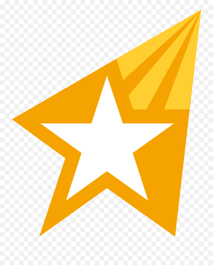 Shooting Star Emoji Clipart - Outline Image Of Star,Comet Emoji