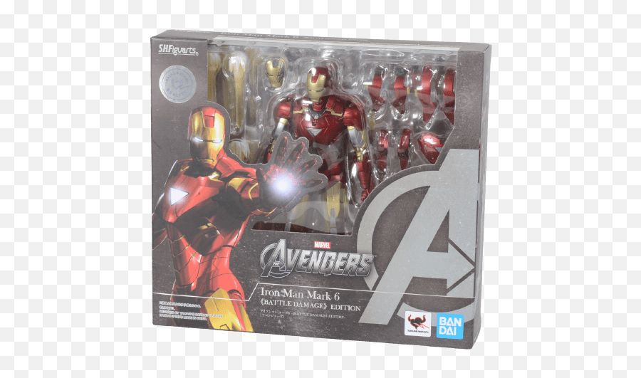 Shfiguarts Iron Man Mark 6 Mk Vi - Battle Damage Edition Avengers Assemble Edition Marvel Avengers Sh Figuarts Actionfigur Iron Man Mark 6 Emoji,Kamen Rider Decade Violent Emotion Figuarts