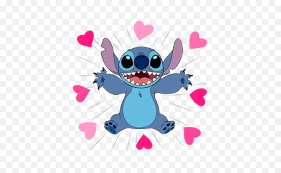 Telegram Sticker 11 From Collection Linestitch3 - Sticker De Stitch Sentado Emoji,Disney Emojis Stitch