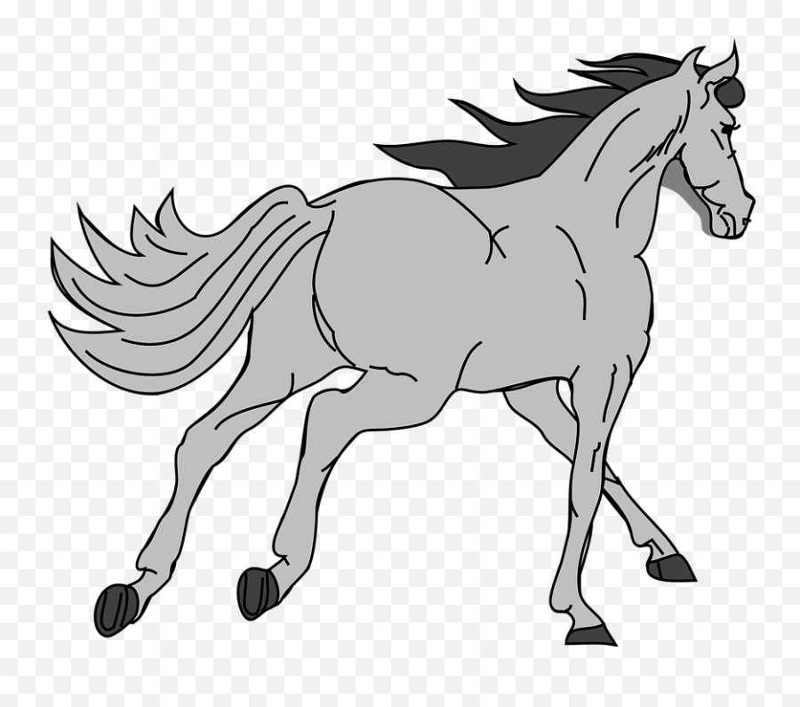 Gray Horse Clipart - Clip Art Library Gray Horse Clipart Emoji,Throwboy Emoji Pillows
