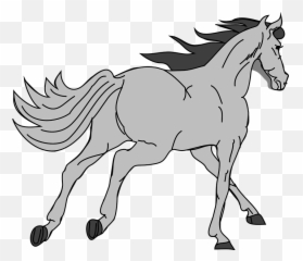 Gray Horse Clipart - Clip Art Library Gray Horse Clipart Emoji,Throwboy Emoji Pillows