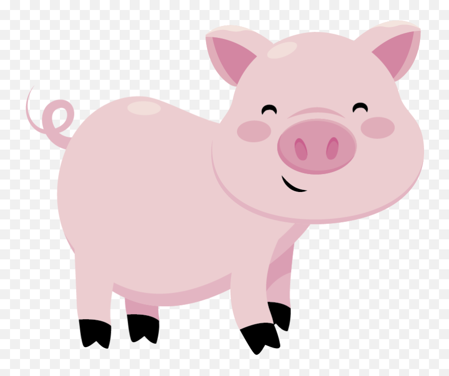 Kids Pig Wall Sticker - Pig Emoji,Flying Pig Emoji