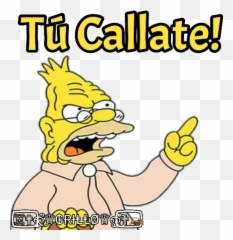 Abuelo Simpson Sticker Pack - Stickers Para Whatsapp De Los Simpsons Emoji,Emoji De Callate